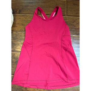 Women's Lululemon Bra Tank Top Size 6 Pink